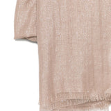 Sciarpa con frange in rosa Brunello cucinelli - donna 