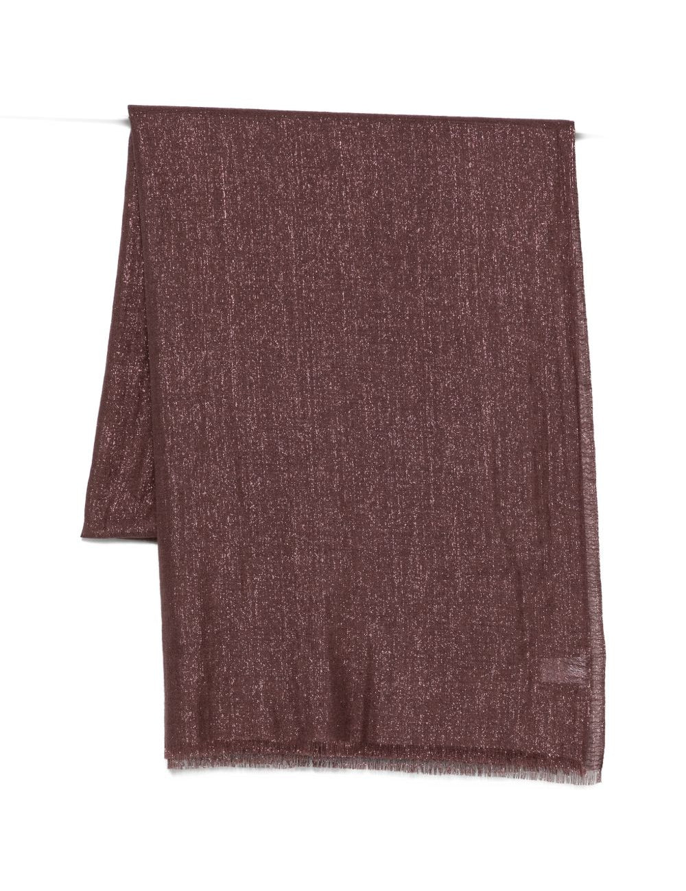 Sciarpa con frange in viola Brunello cucinelli - uomo 