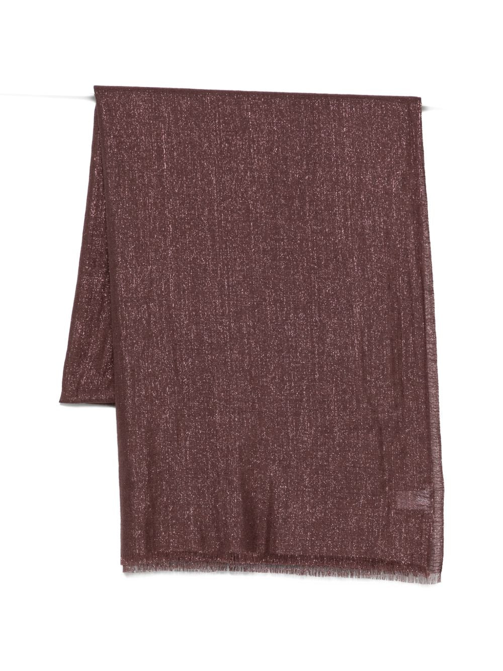 Sciarpa con frange in viola Brunello cucinelli - uomo 