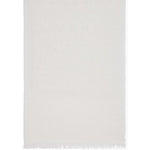 Sciarpa oversize con frange in bianco Brunello cucinelli - donna 