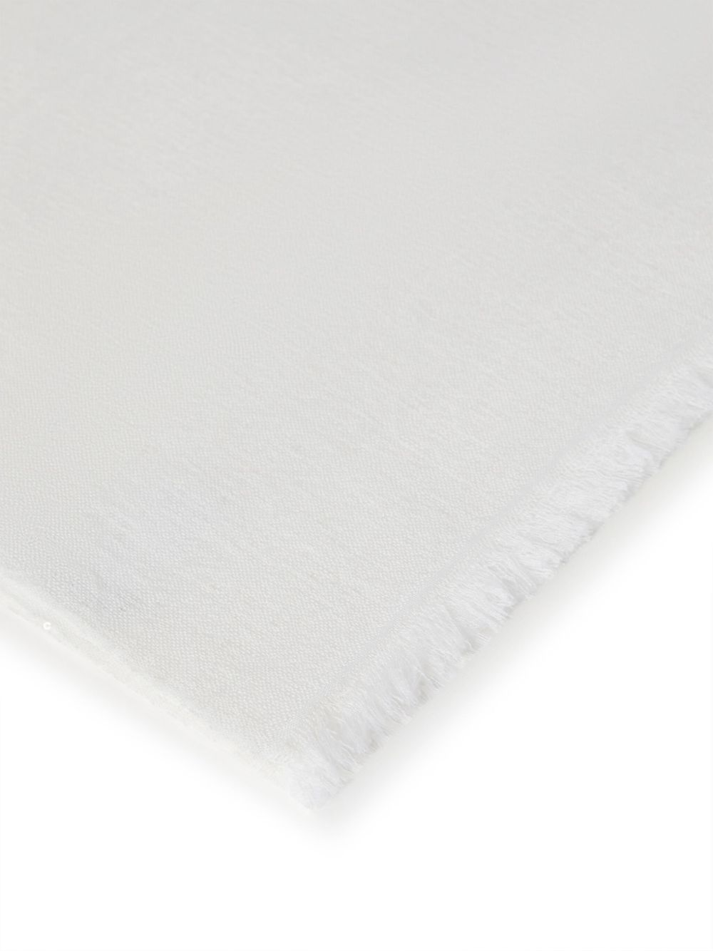 Sciarpa oversize con frange in bianco Brunello cucinelli - donna 