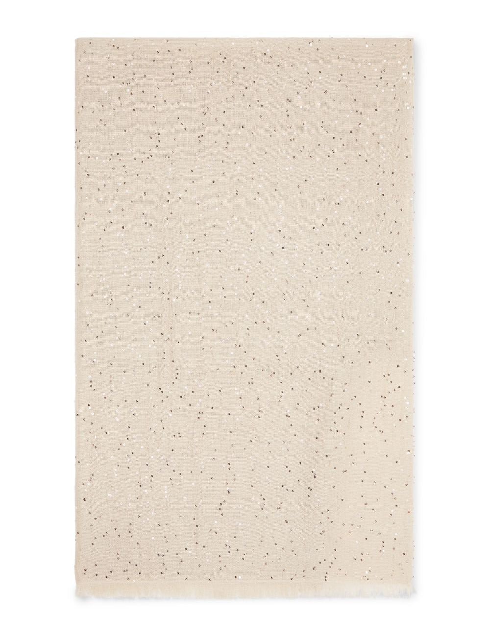 Sciarpa con paillettes in bianco Brunello cucinelli - donna 