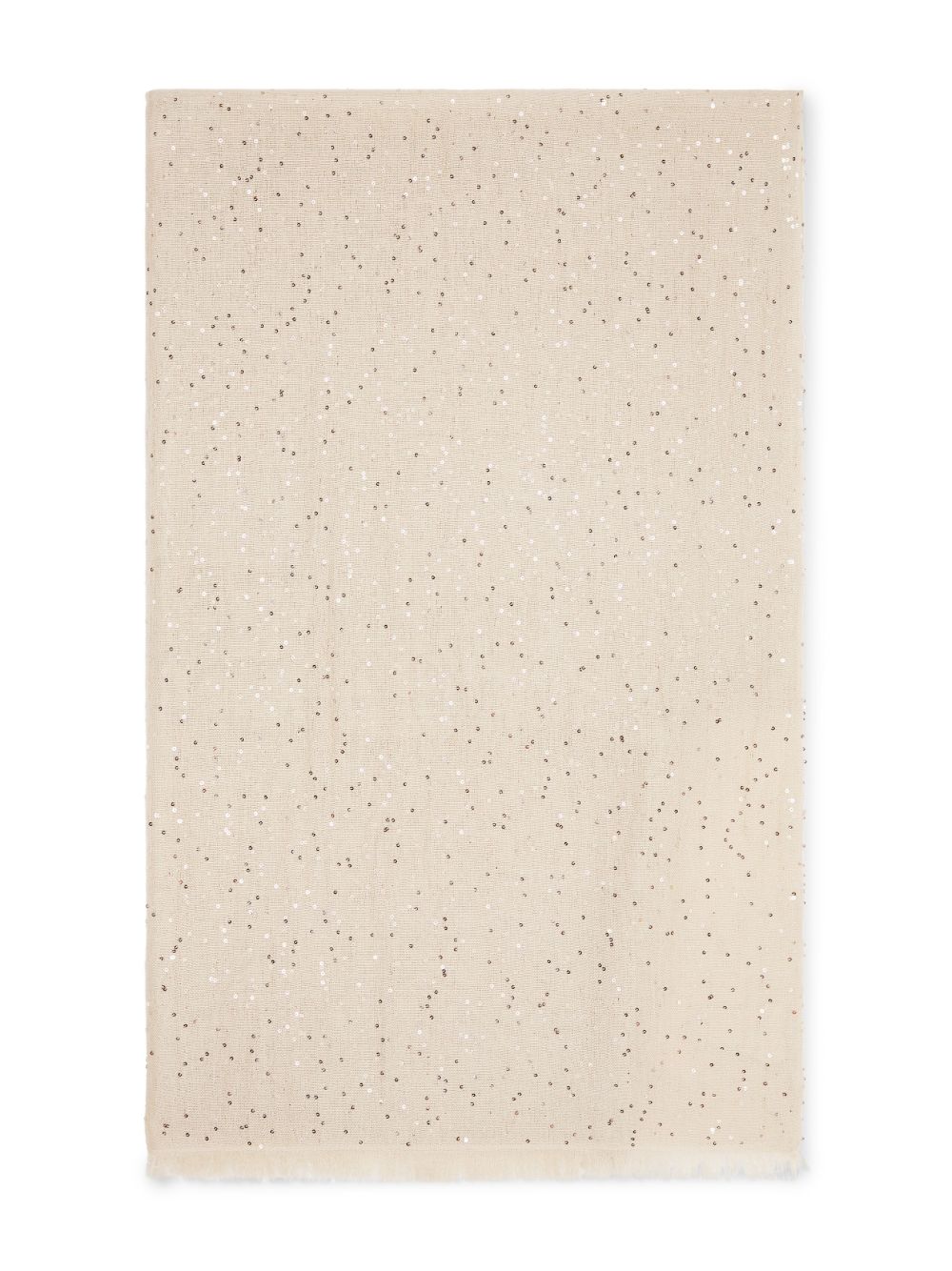 Sciarpa con paillettes in bianco Brunello cucinelli - donna 