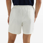 Costume da bagno con coulisse e logo in bianco Brunello cucinelli - uomo 