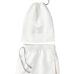 Costume da bagno con coulisse e logo in bianco Brunello cucinelli - uomo 