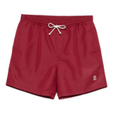 Costume da bagno con coulisse e logo in rosso Brunello cucinelli - uomo 