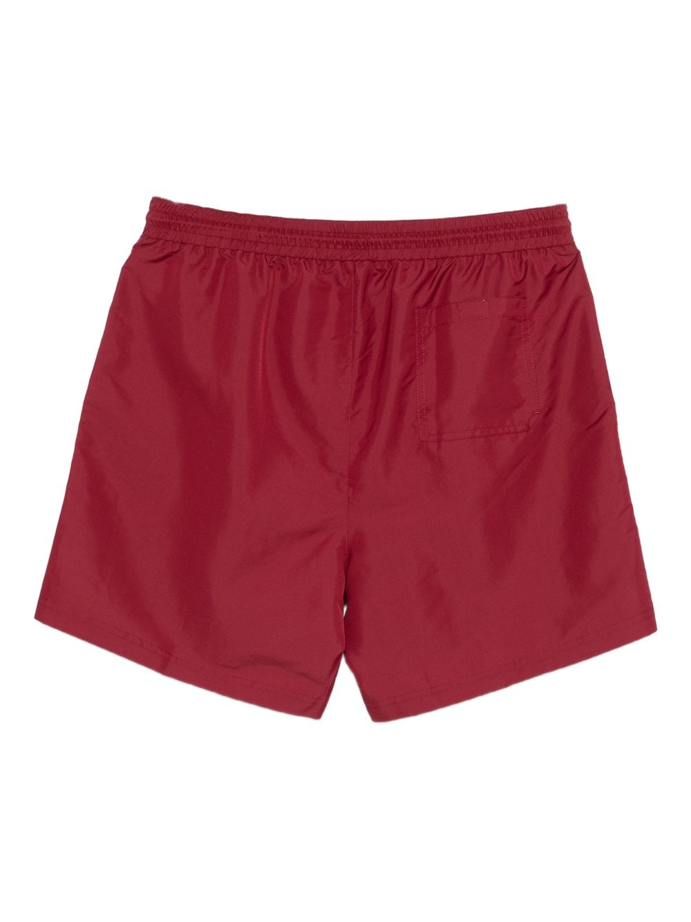 Costume da bagno con coulisse e logo in rosso Brunello cucinelli - uomo 