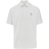 Polo con logo e toppa in bianco Brunello cucinelli - uomo 