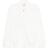 Felpa con zip in bianco Brunello cucinelli - uomo 