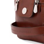 Beauty case in pelle in marrone Brunello cucinelli - uomo 