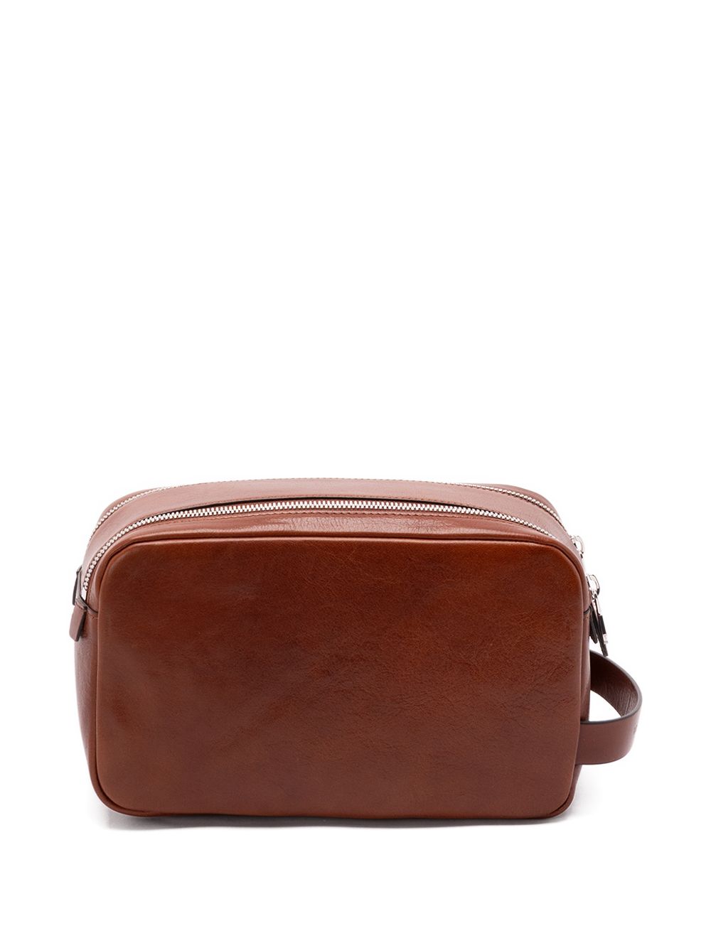 Beauty case in pelle in marrone Brunello cucinelli - uomo 