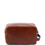 Beauty case in pelle in marrone Brunello cucinelli - uomo 