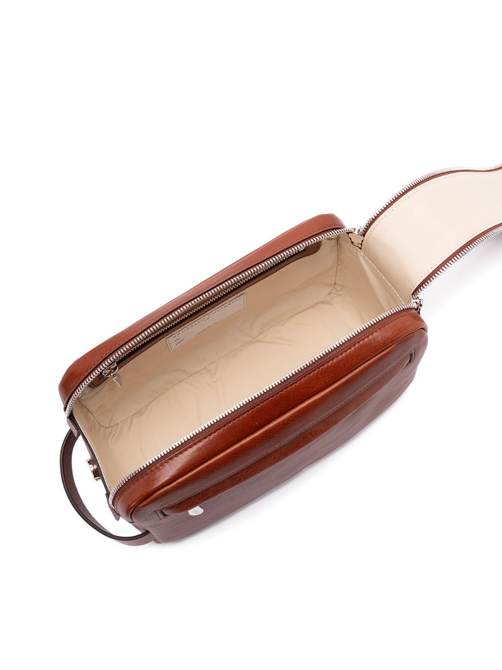 Beauty case in pelle in marrone Brunello cucinelli - uomo 
