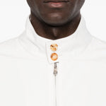 Giacca con zip antivento in bianco Brunello cucinelli - uomo 