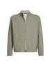 Giacca con zip e colletto rialzato in verde