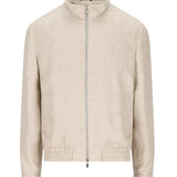 Giacca a collo alto in beige 