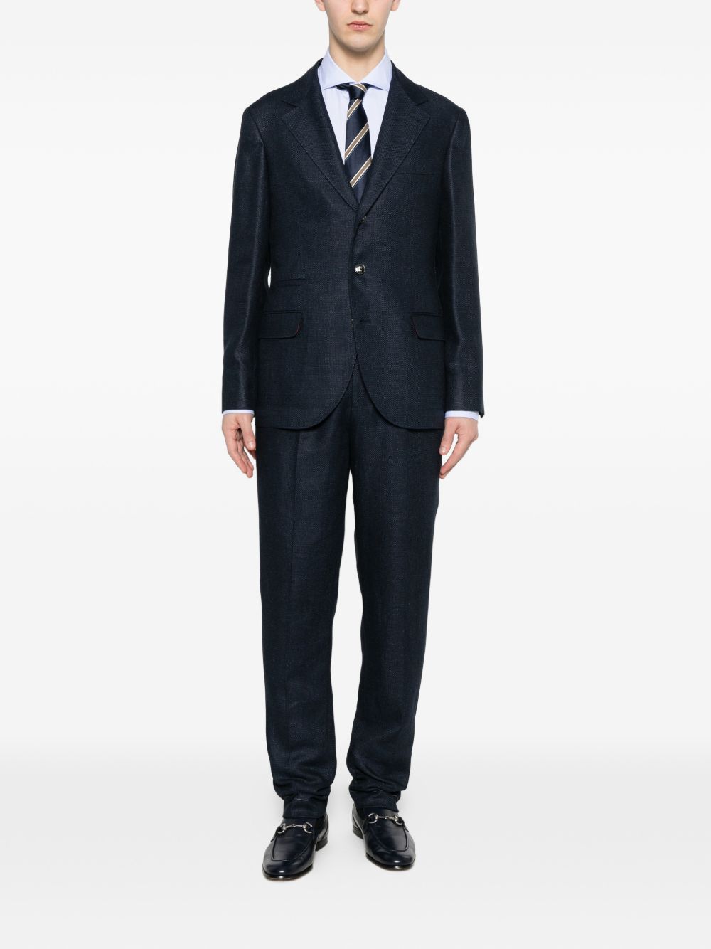 Completo monopetto due pezzi in blu Brunello cucinelli - uomo 