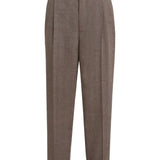 Pantaloni plissé in marrone Brunello cucinelli - uomo 