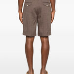 Pantaloncini con elastico in vita in marrone Brunello cucinelli - uomo 