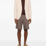 Pantaloncini con elastico in vita in marrone Brunello cucinelli - uomo 