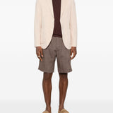 Pantaloncini con elastico in vita in marrone Brunello cucinelli - uomo 