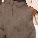 Pantaloncini con elastico in vita in marrone Brunello cucinelli - uomo 