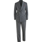 Completo doppiopetto gessato in grigio Brunello Cucinelli - uomo 