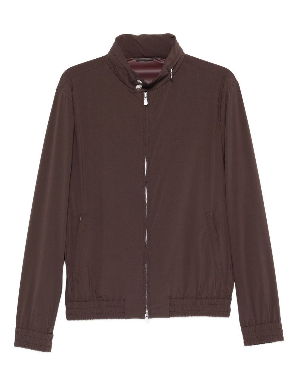 Giacca bomber con zip in marrone Brunello cucinelli - uomo 