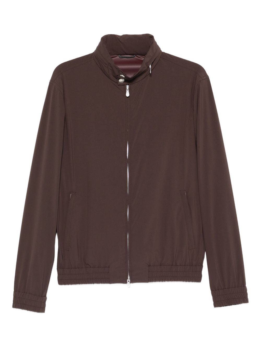Giacca bomber con zip in marrone Brunello cucinelli - uomo 
