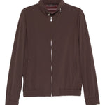 Giacca bomber con zip in marrone Brunello cucinelli - uomo 