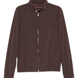 Giacca bomber con zip in marrone Brunello cucinelli - uomo 