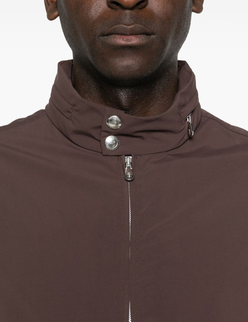 Giacca bomber con zip in marrone Brunello cucinelli - uomo 