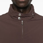 Giacca bomber con zip in marrone Brunello cucinelli - uomo 