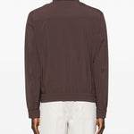 Giacca bomber con zip in marrone Brunello cucinelli - uomo 
