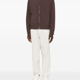 Giacca bomber con zip in marrone Brunello cucinelli - uomo 