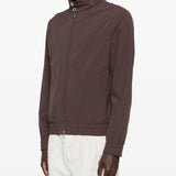 Giacca bomber con zip in marrone Brunello cucinelli - uomo 
