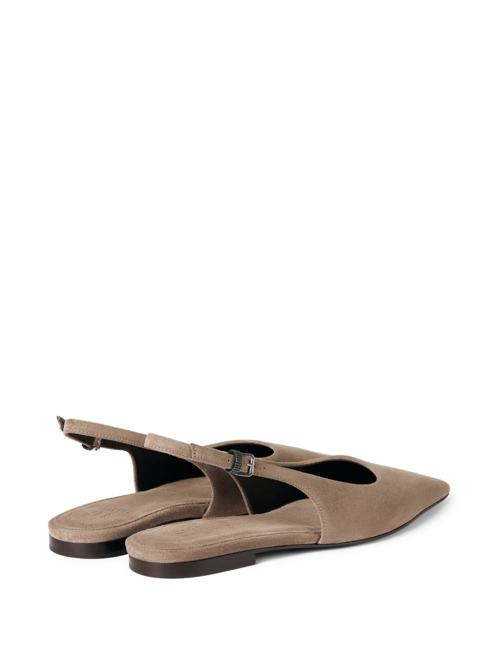 Ballerine con cinturino posteriore in marrone Brunello cucinelli - donna 