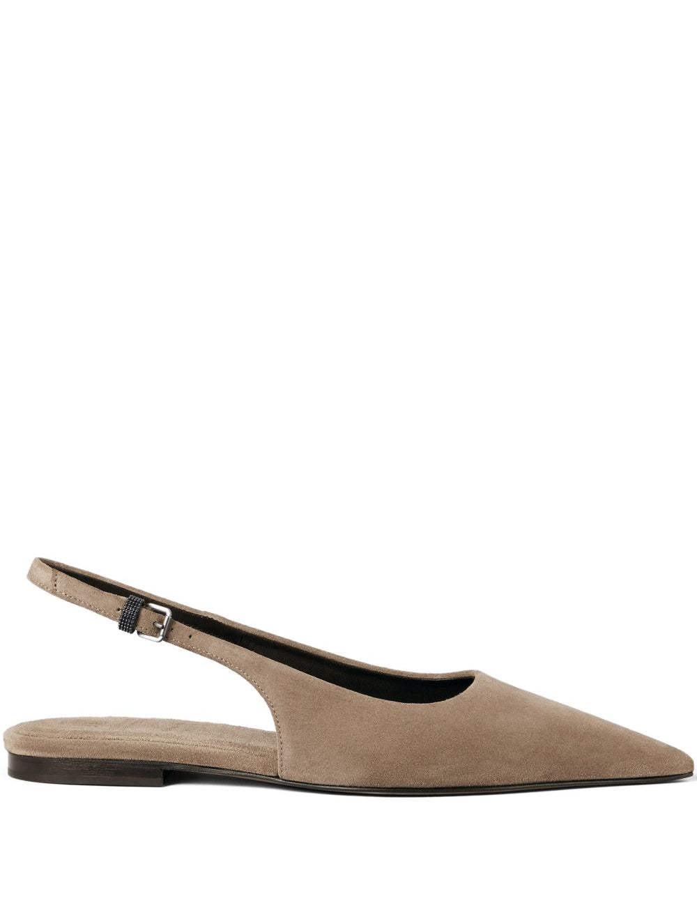 Ballerine con cinturino posteriore in marrone Brunello cucinelli - donna 