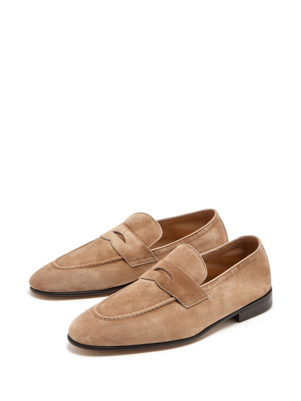 Mocassini penny in marrone Brunello cucinelli - uomo 