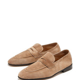 Mocassini penny in marrone Brunello cucinelli - uomo 