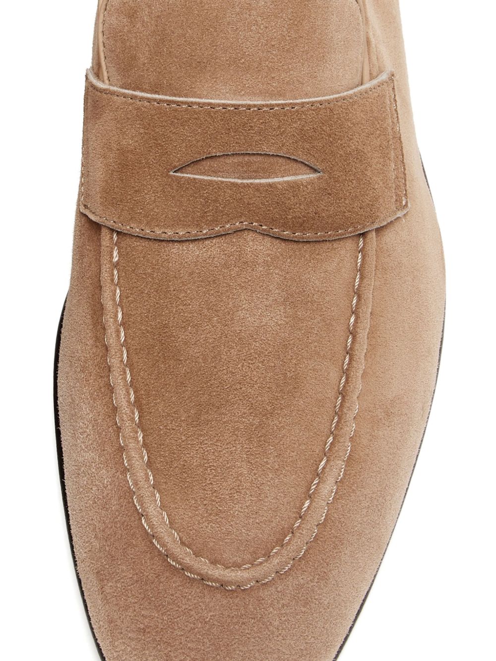 Mocassini penny in marrone Brunello cucinelli - uomo 