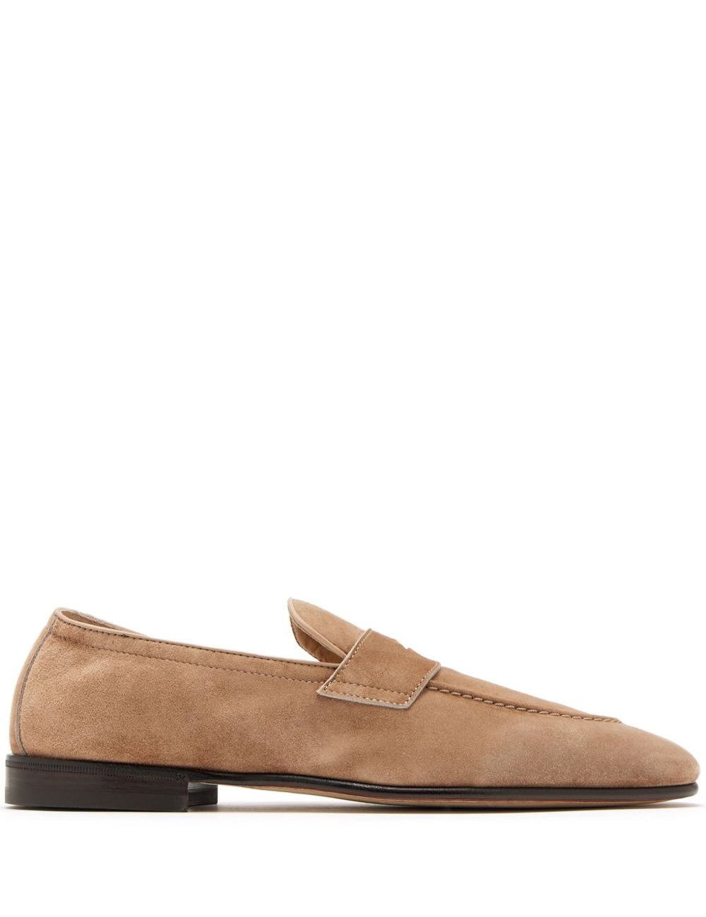 Mocassini penny in marrone Brunello cucinelli - uomo 