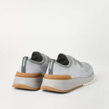 Sneakers in maglia in grigio Brunello cucinelli - uomo 