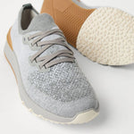 Sneakers in maglia in grigio Brunello cucinelli - uomo 