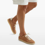 Sneakers in camoscio in beige Brunello cucinelli - uomo 