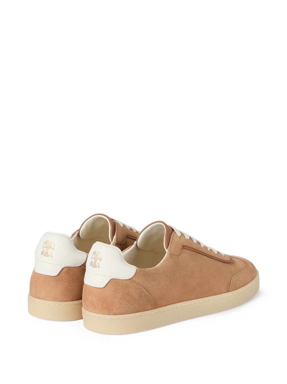 Sneakers in camoscio in beige Brunello cucinelli - uomo 
