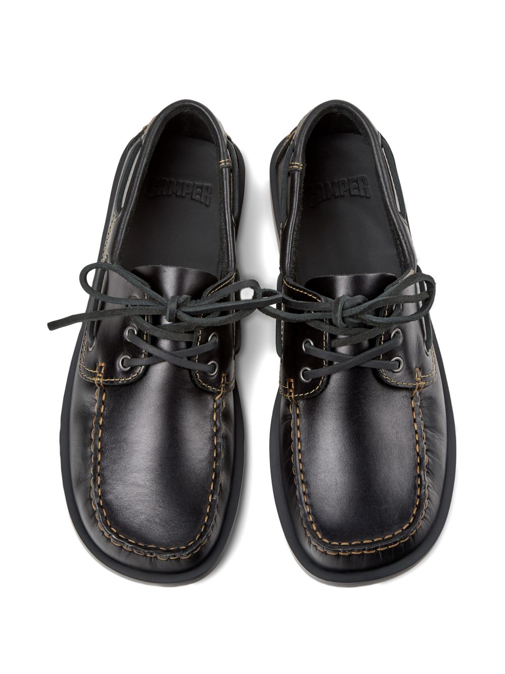Mocassini Stringate Don in nero Camper - uomo 