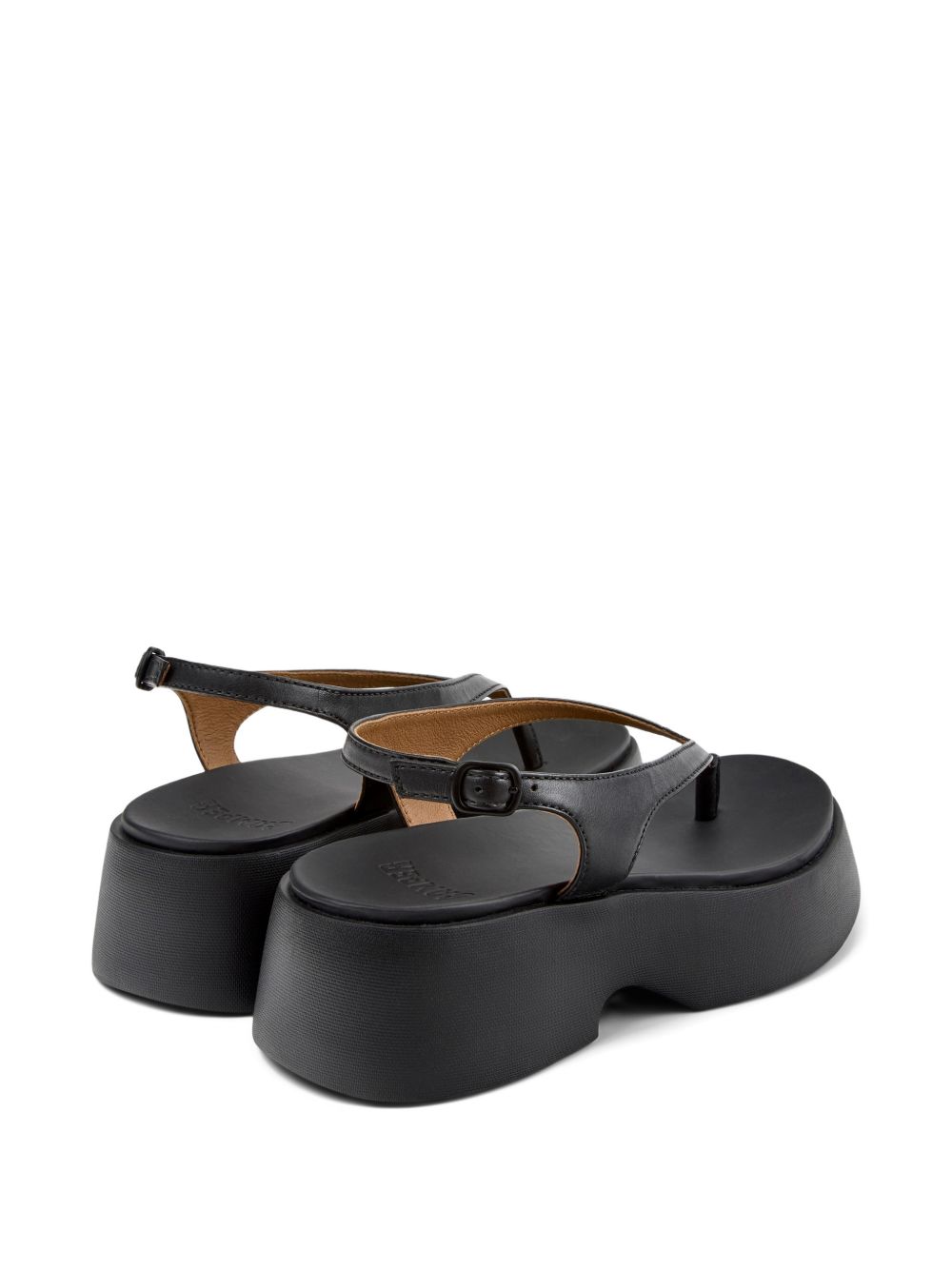 Sandali Tasha con fibbia in nero Camper - donna 