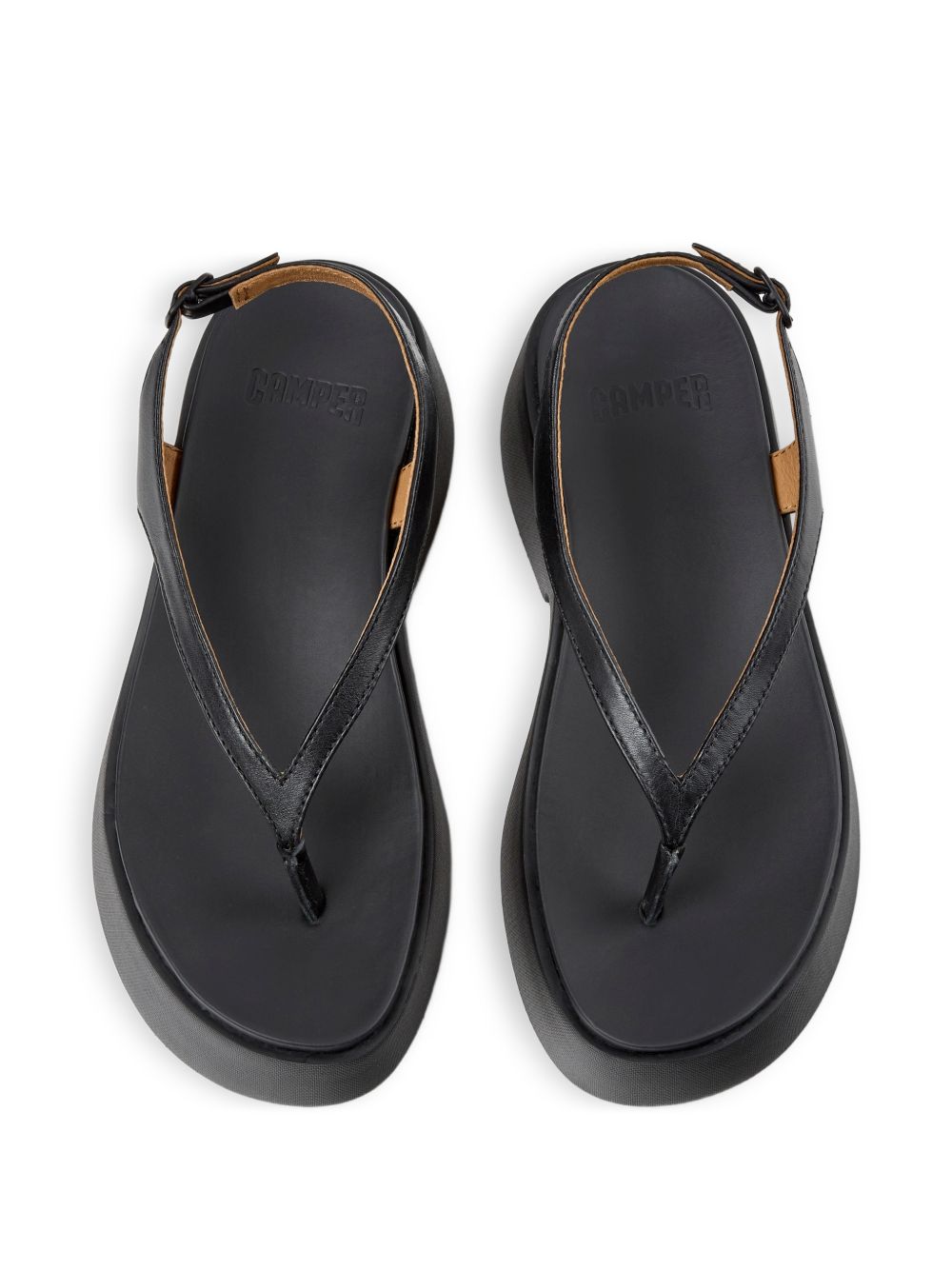 Sandali Tasha con fibbia in nero Camper - donna 