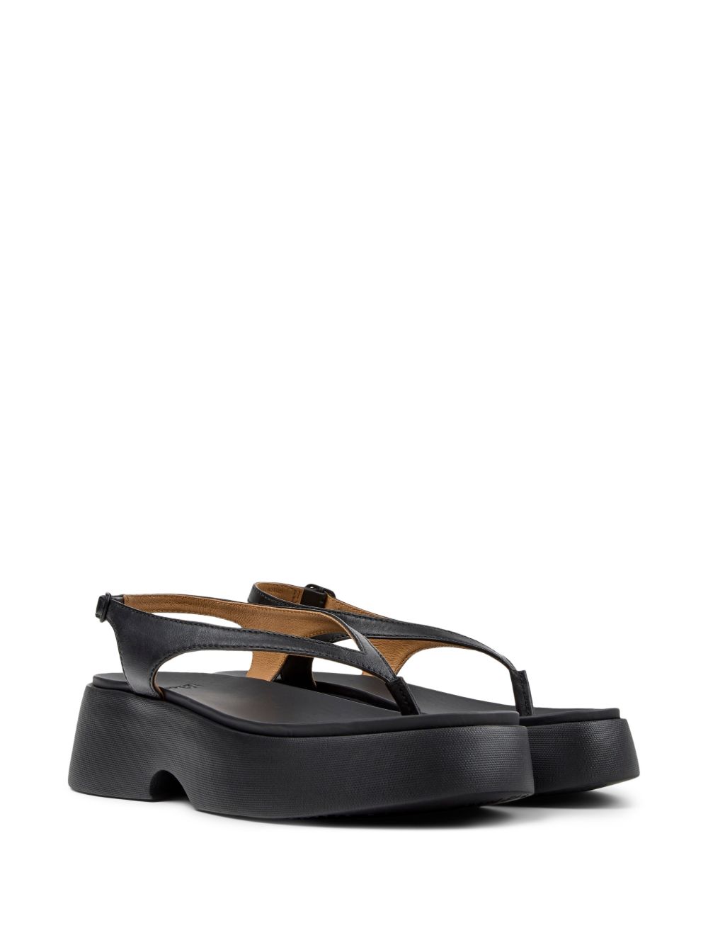 Sandali Tasha con fibbia in nero Camper - donna 